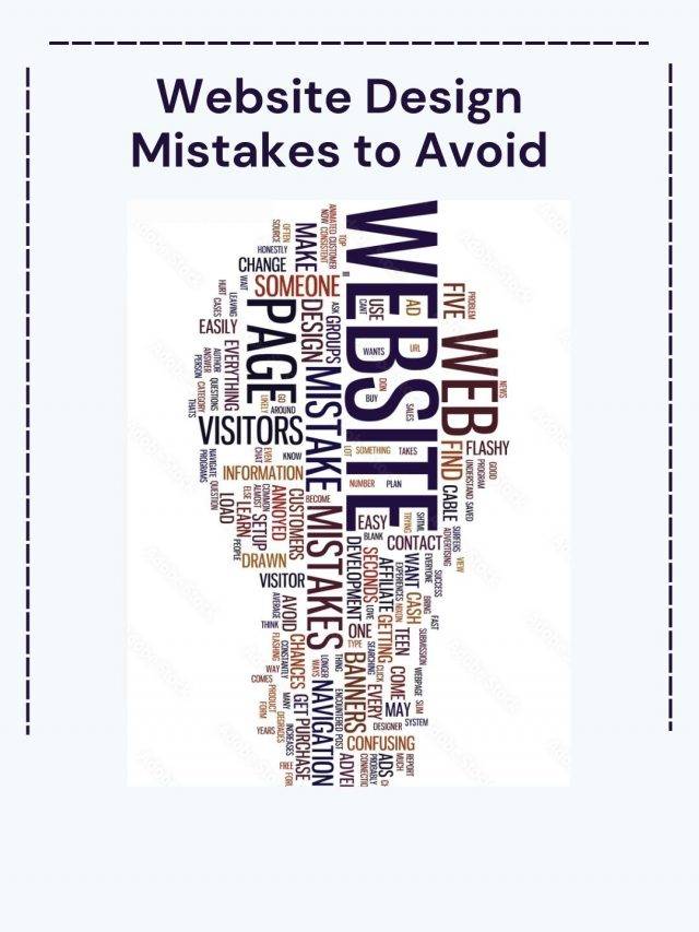 How to Avoid Mistakes of Web Designing